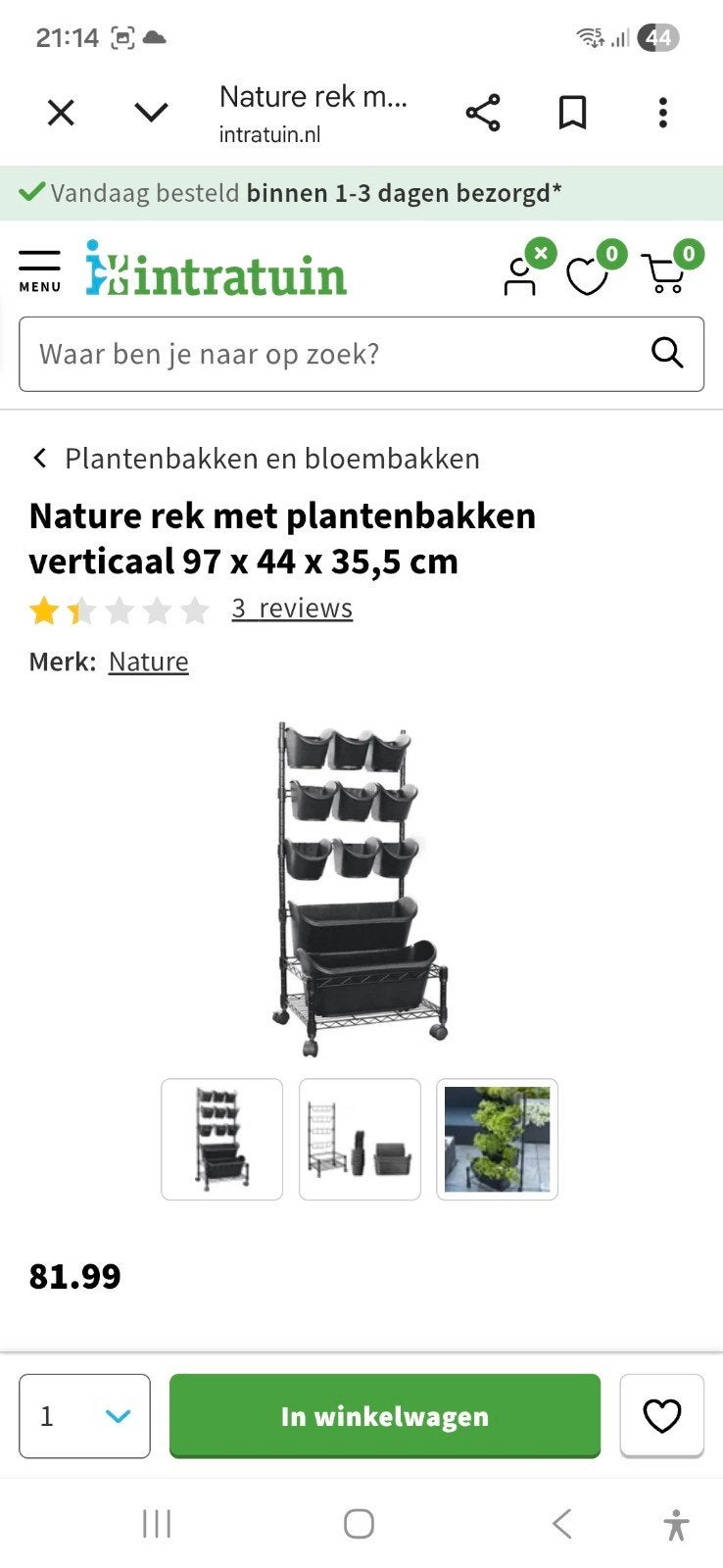 Kruiden rek groot, Caravans en Kamperen, Ophalen, Overige