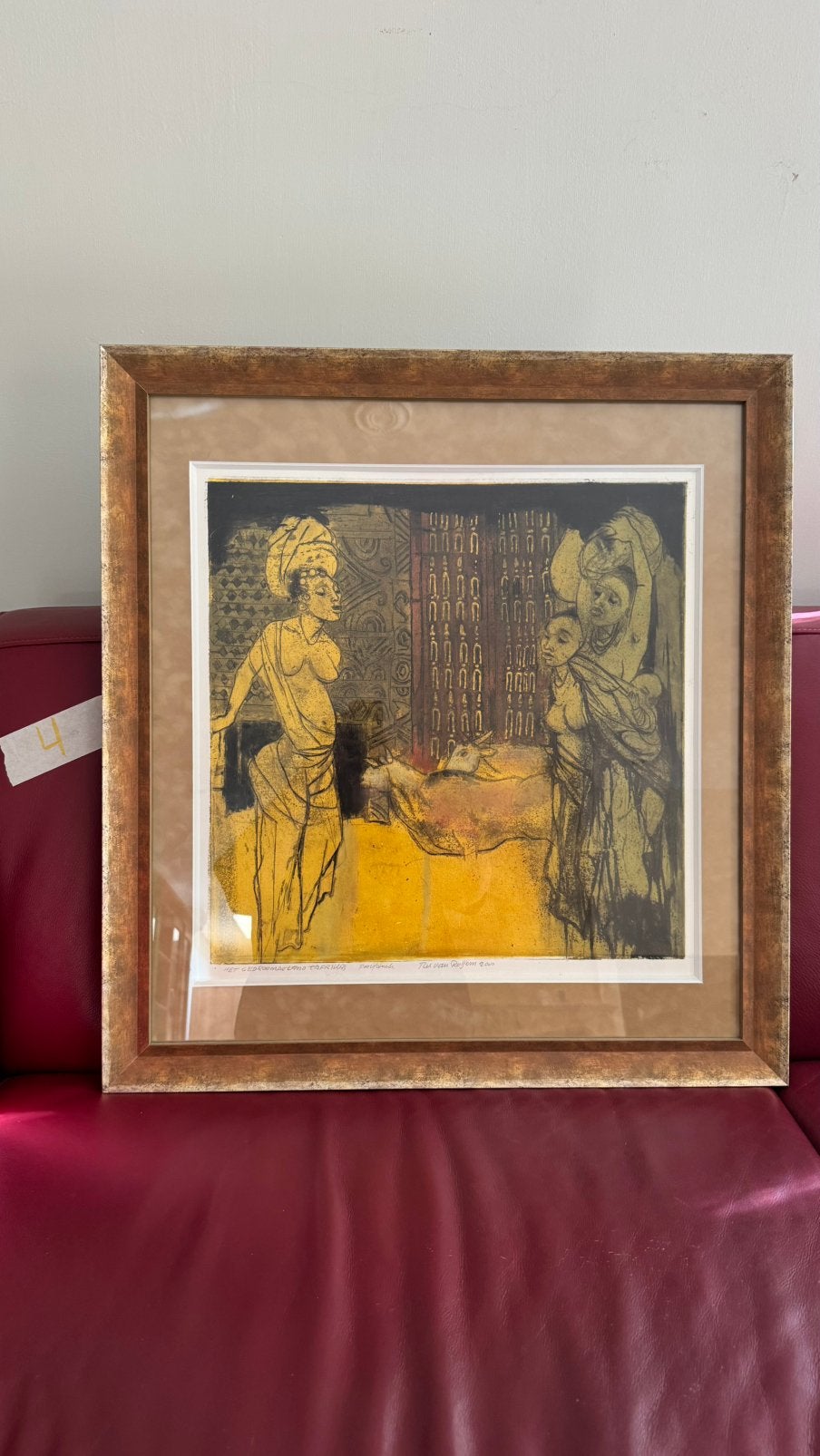 Prachtige grote ets Ru van Rossem - Het gedroomde land, Antiek en Kunst, Ophalen
