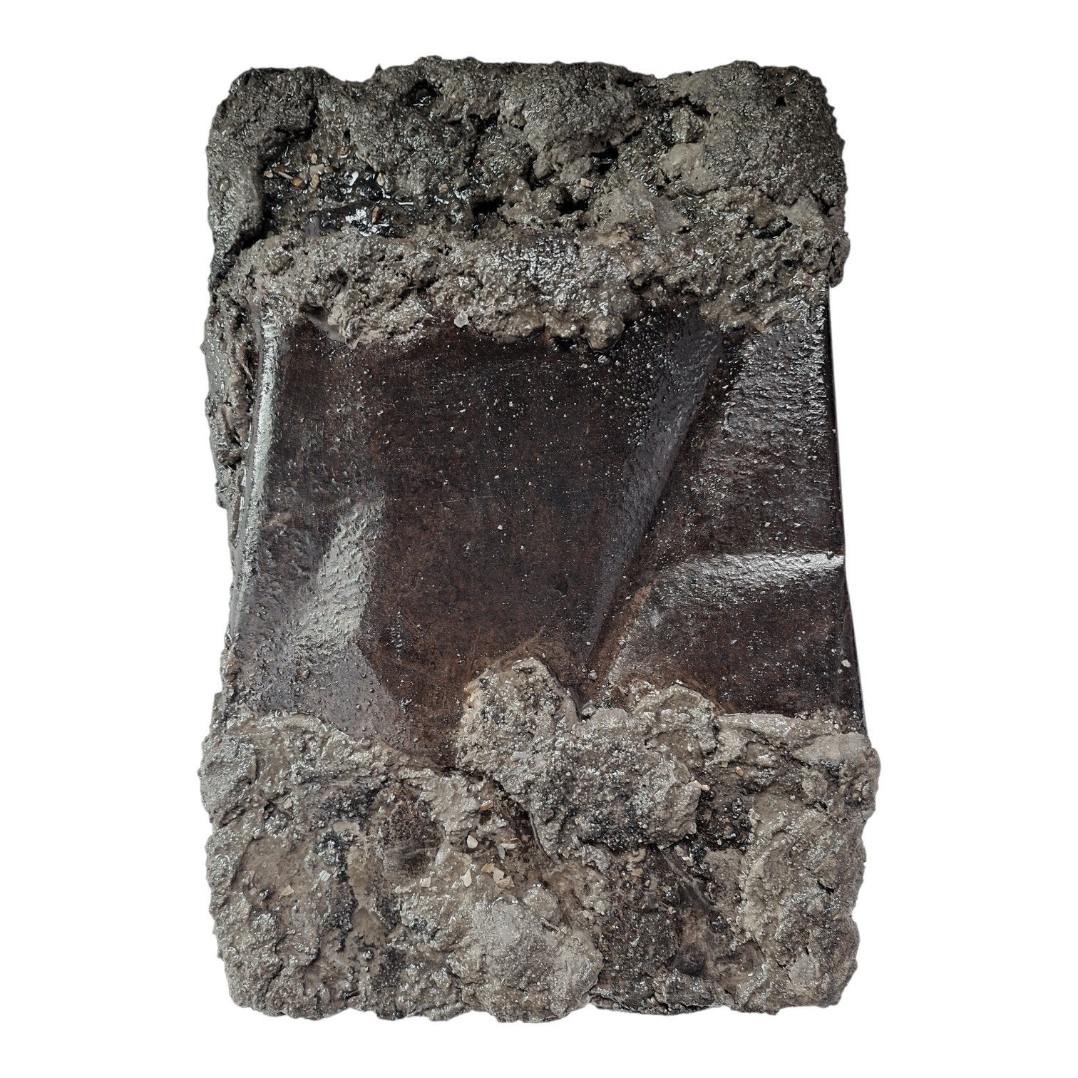 Sculpture Kurogane Abstract Wabi-Sabi Brutalism, Ophalen of Verzenden