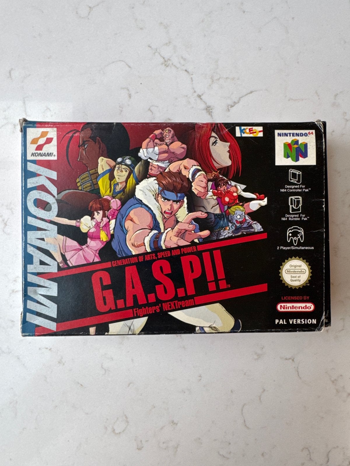 G.A.S.P!! Fighters' NEXTream Nintendo 64, Gebruikt, Vechten, Verzenden, 2 spelers