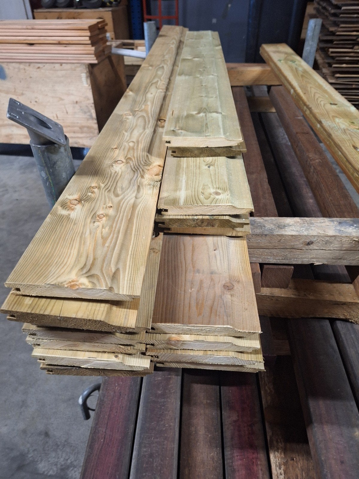 Grenen rabatdelen 140x16 mm, Ophalen, Nieuw, 180 tot 250 cm, Planken