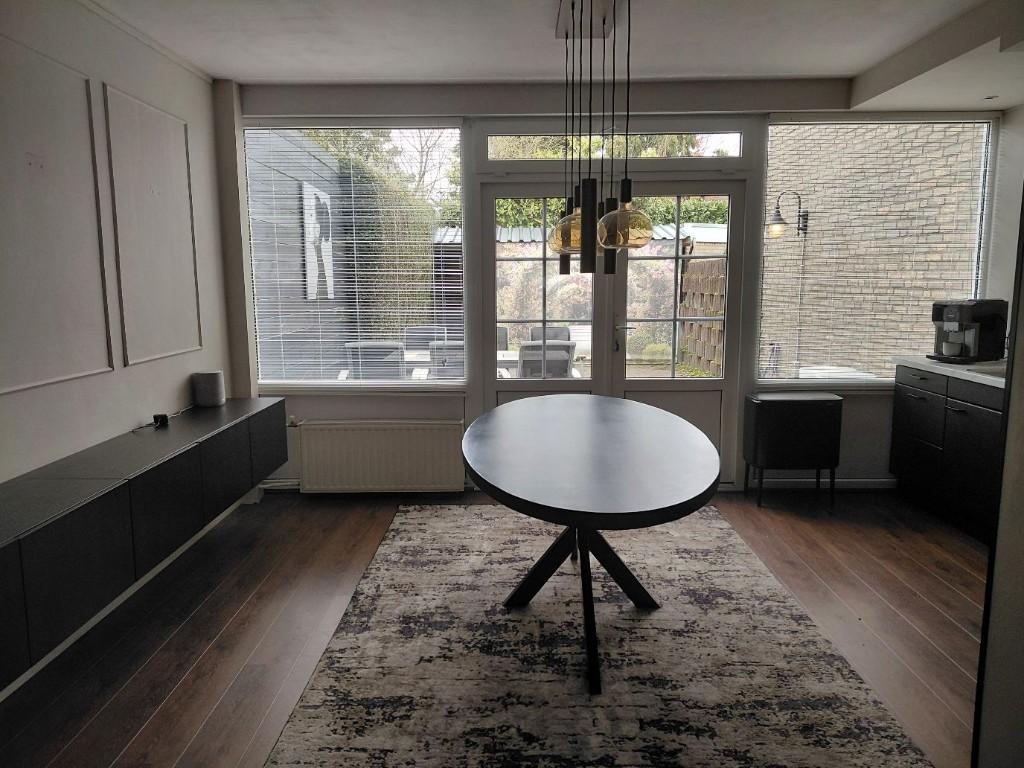 Witte Houten Jaloezieën 25 mm  2x140x175 cm, Ophalen, 100 tot 150 cm, Wit, Nieuw