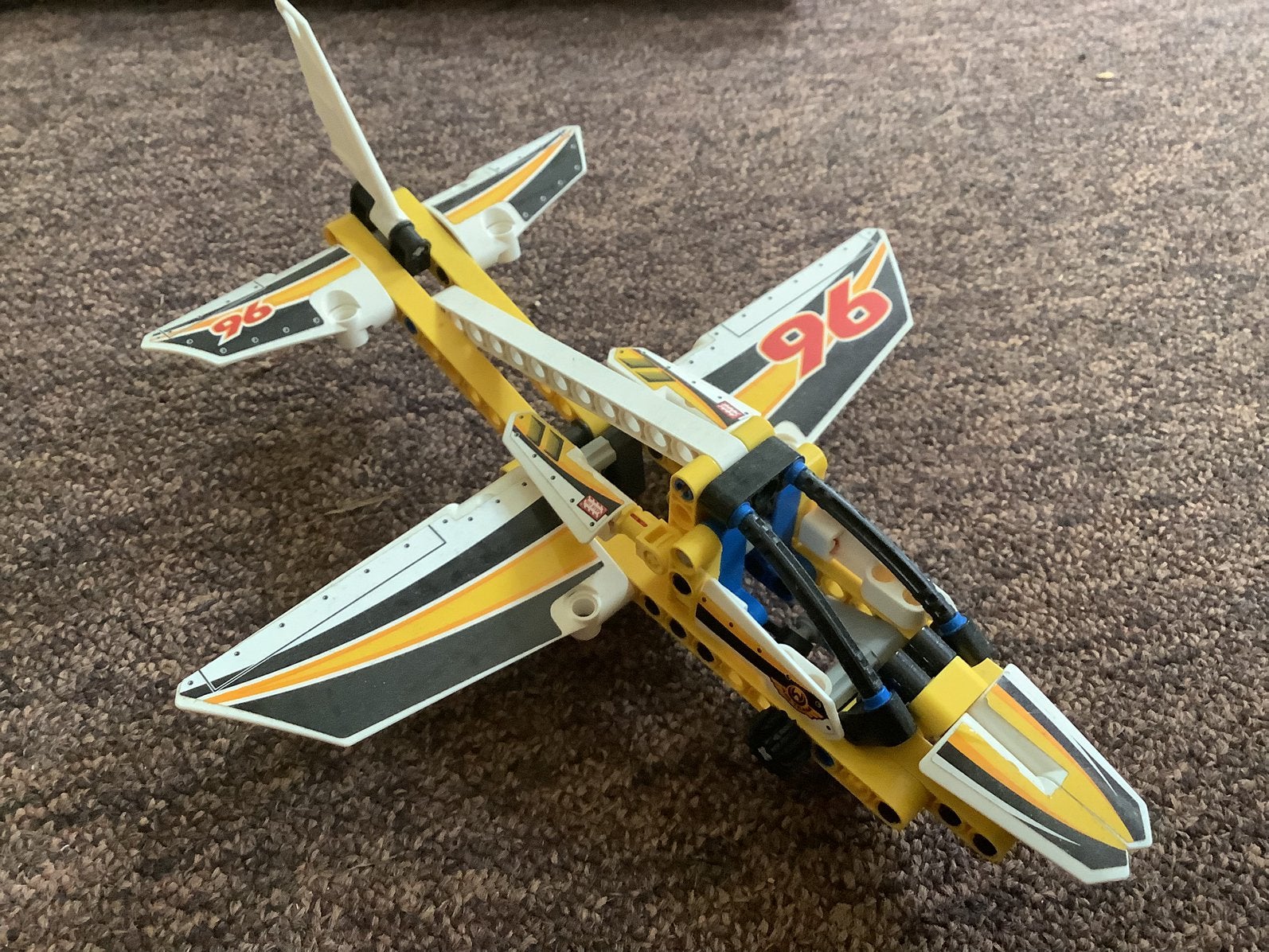 42044 Lego Technic vliegtuig, Lego, Compleet, Ophalen of Verzenden, Zo goed als nieuw