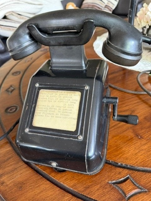 Spoorwegtelefoon WO2 Duitse militaire veldtelefoonTafelmodel, Ophalen of Verzenden, Nederland, Overige typen
