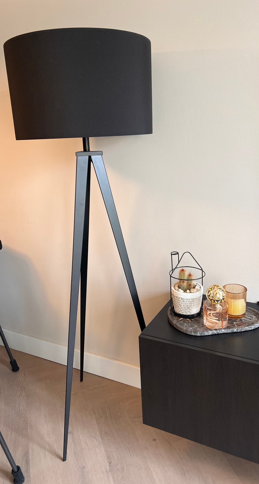 Zuiver tripod vloerlamp zwart, Ophalen, Zo goed als nieuw, 150 tot 200 cm