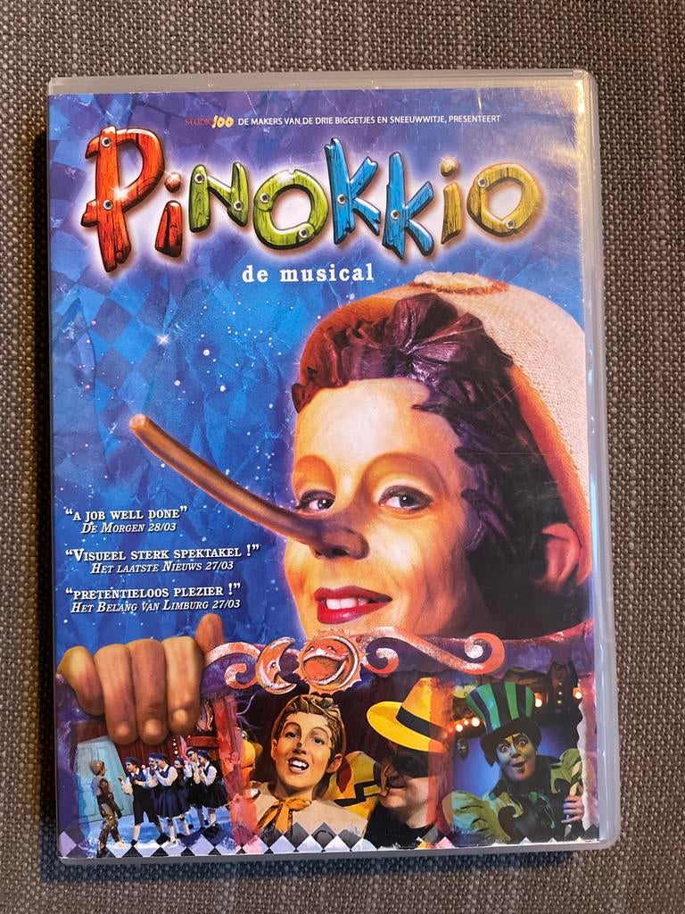 Pinokkio de Musical dvd - Studio 100, Cd's en Dvd's, Gebruikt, Alle leeftijden, Overige genres, Ophalen of Verzenden