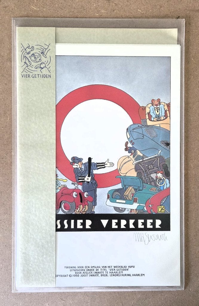 "Dossier Verkeer" Portfolio Joost Swarte., Joost swarte, Eén stripboek, Ophalen of Verzenden, Zo goed als nieuw