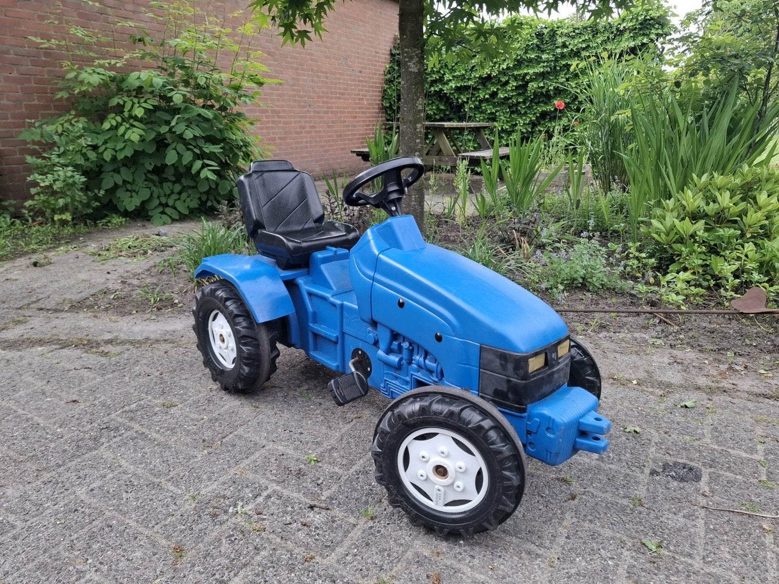 Rolly Toys Trapauto Tractor Blauw - Gebruikt, Ophalen, Gebruikt, Trapvoertuig