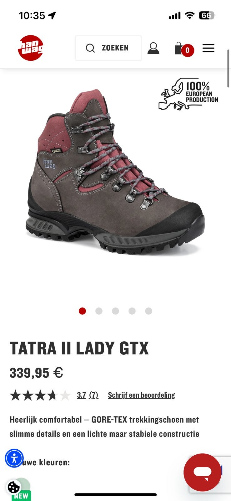 Hanwag Tatra II nagenoeg nieuwe schoenen maat 39, Ophalen of Verzenden, Zo goed als nieuw, Schoenen