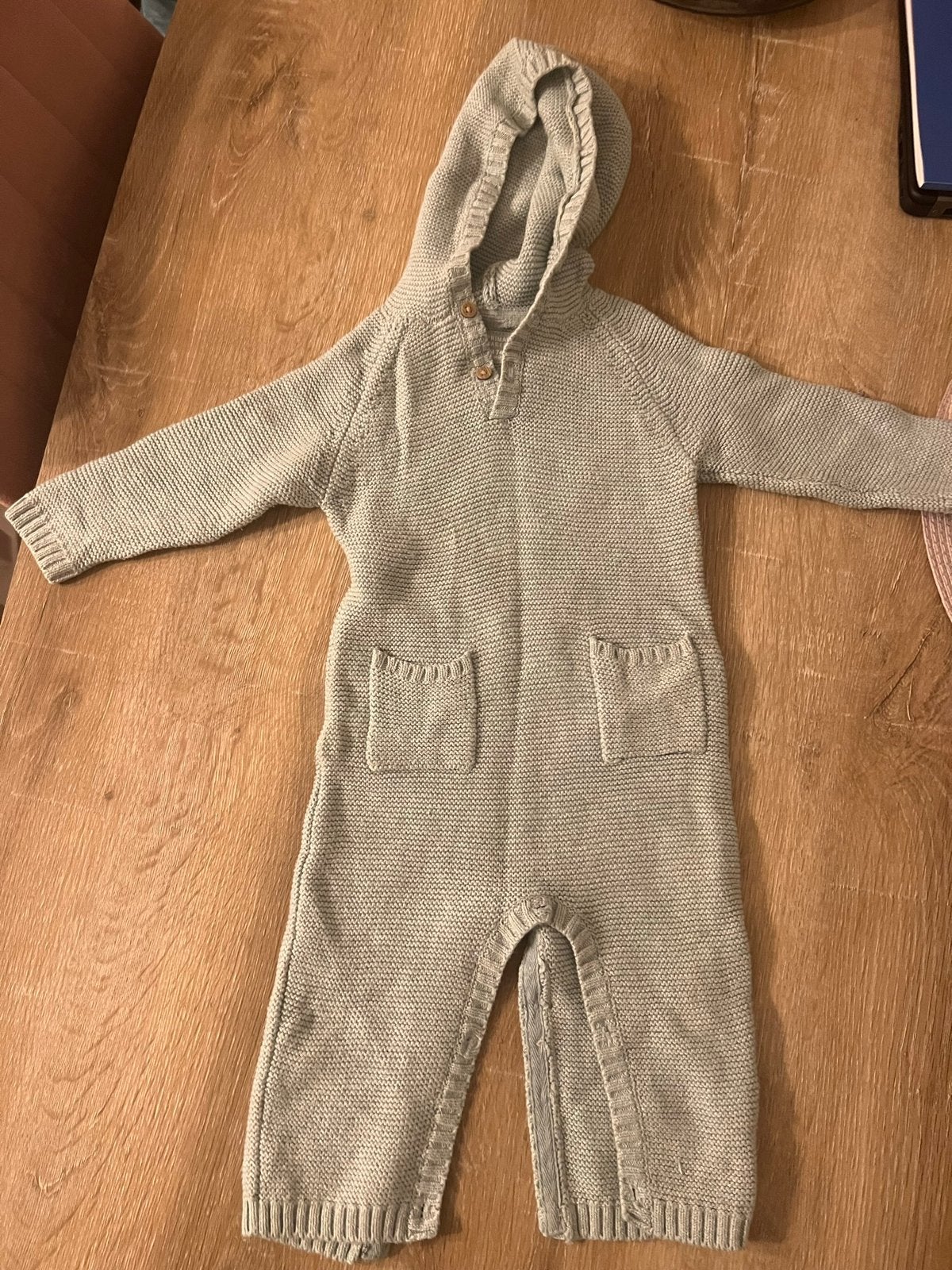 Primark maat 74 mintgroen overall gebreid boxpakje, Kinderen en Baby's, Ophalen of Verzenden, Zo goed als nieuw, Jongetje of Meisje