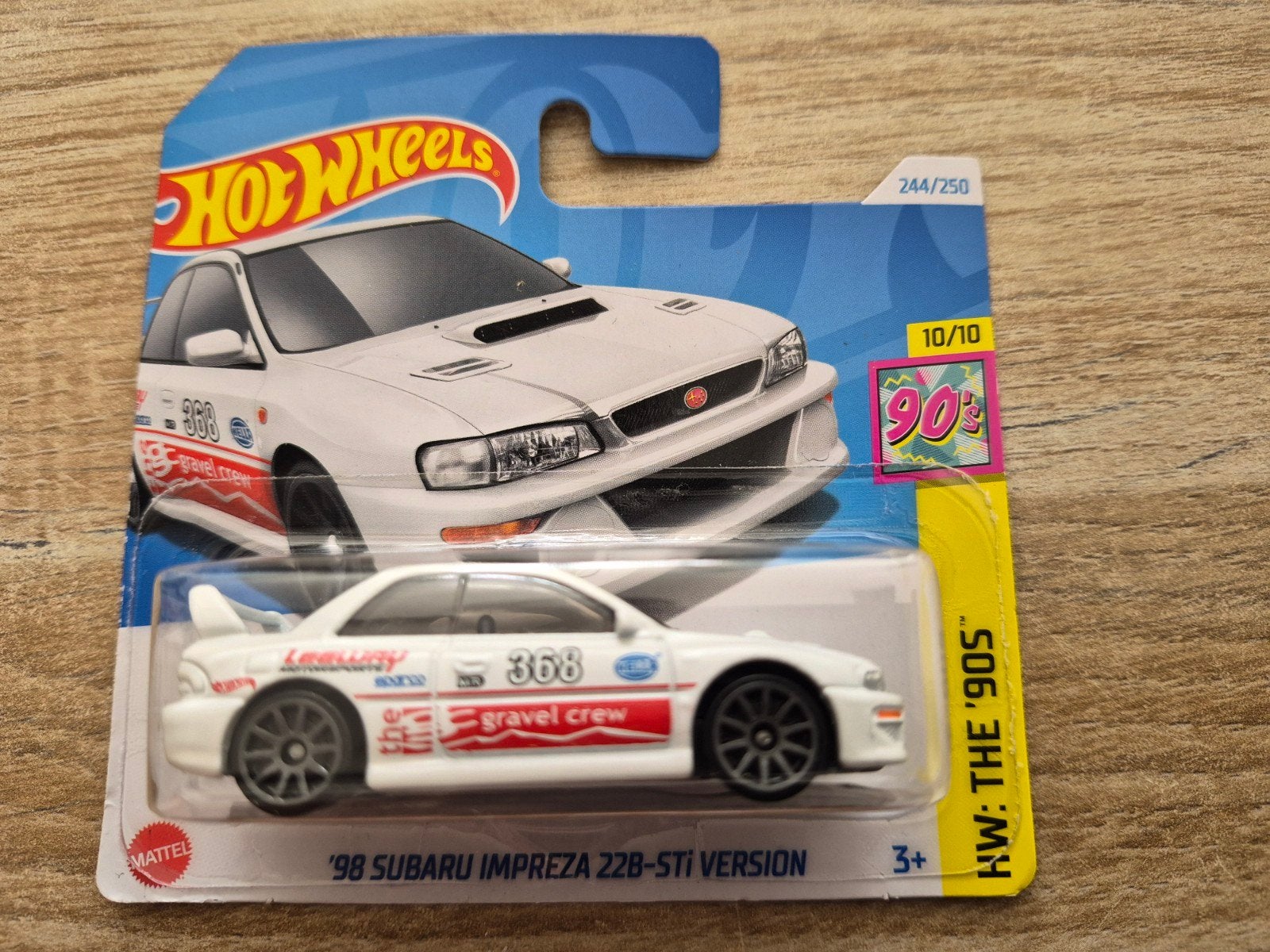 '98 Subaru Impreza 22B STI Version 1:64 (Hotwheels), Ophalen of Verzenden, Nieuw, Auto