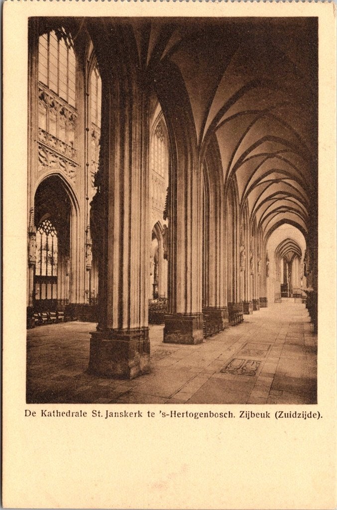 Den Bosch - 6 antieke ansichtkaarten Sint-Janskathedraal, Verzenden, Voor 1920, Ongelopen, Noord-Brabant