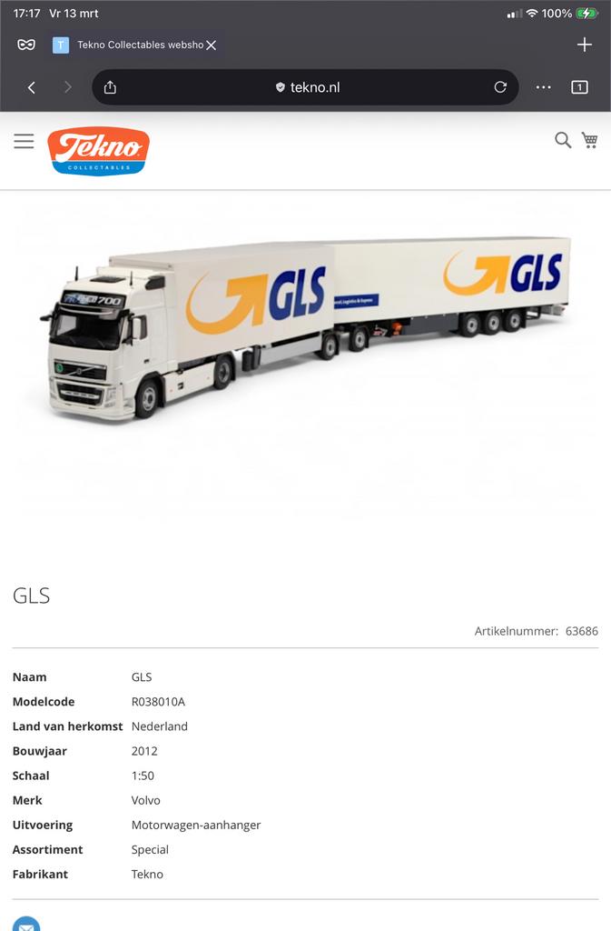 Gezocht lzv van gls, Ophalen, Zo goed als nieuw, Bus of Vrachtwagen, Tekno