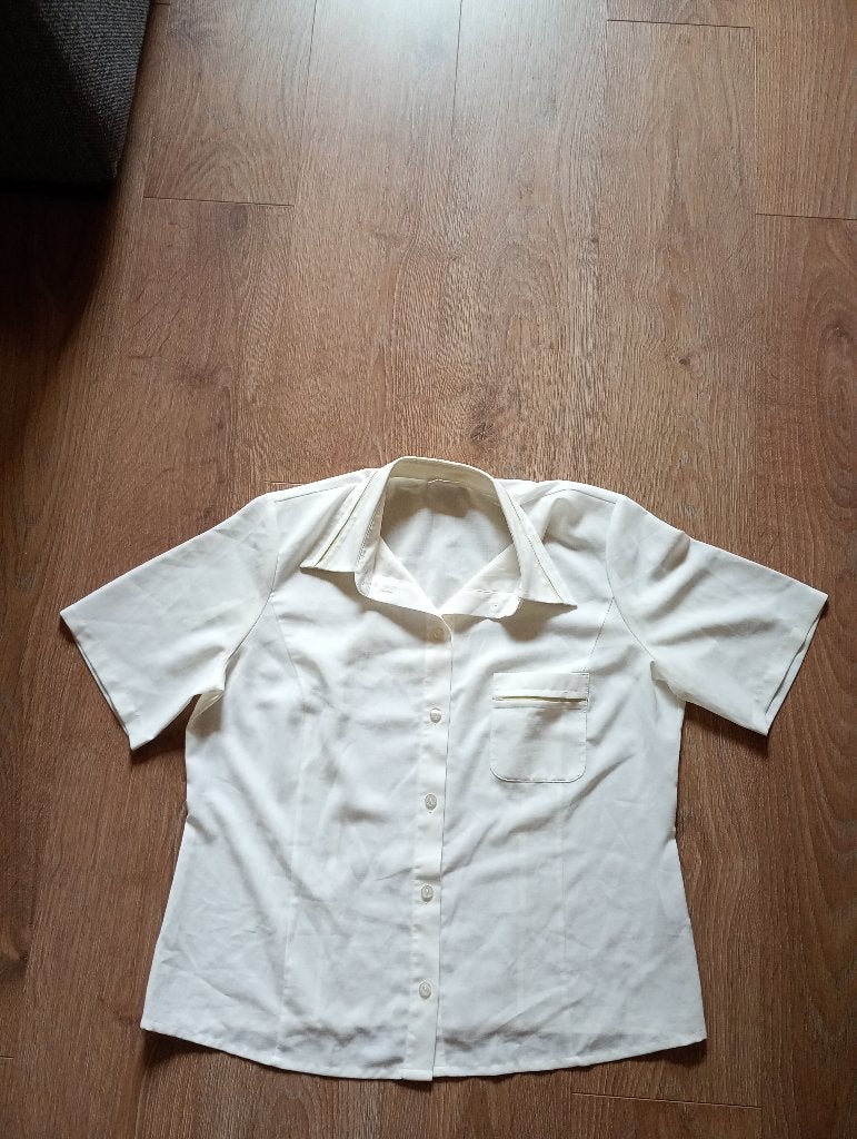 Mooie witte blouse mt 44, Sommermann, Wit, Maat 42/44 (L), Ophalen of Verzenden