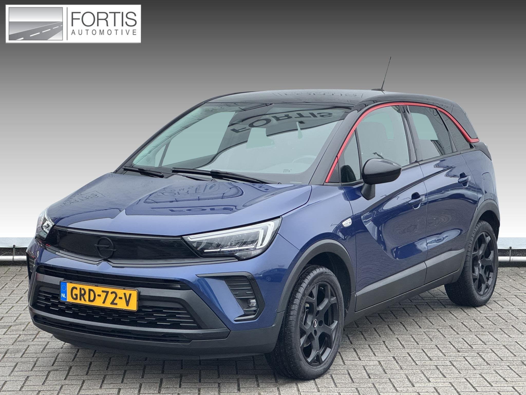 Opel Crossland 1.2 Turbo GS Line CARPLAY | LED | ECC |, Gebruikt, 1199 cc, Blauw, Bedrijf