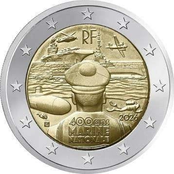 Frankrijk 2 euro 2026 UNC MARINE Direct, Ophalen of Verzenden, Frankrijk, 2 euro, Losse munt