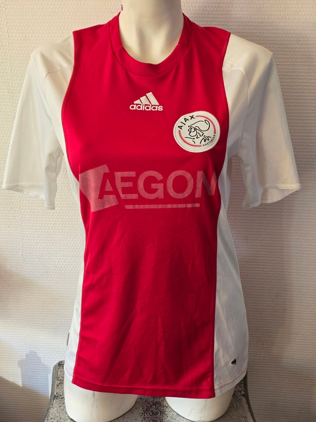 Adidas Ajax Thuisshirt Rood/Wit Maat S, Overige typen, Ophalen of Verzenden, Zo goed als nieuw, Adidas