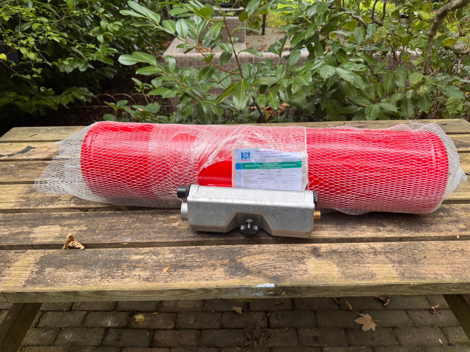 GZWM 25L LPG Damptank / GASTANK Camper + Vuladapters Coating, Ophalen, Zo goed als nieuw