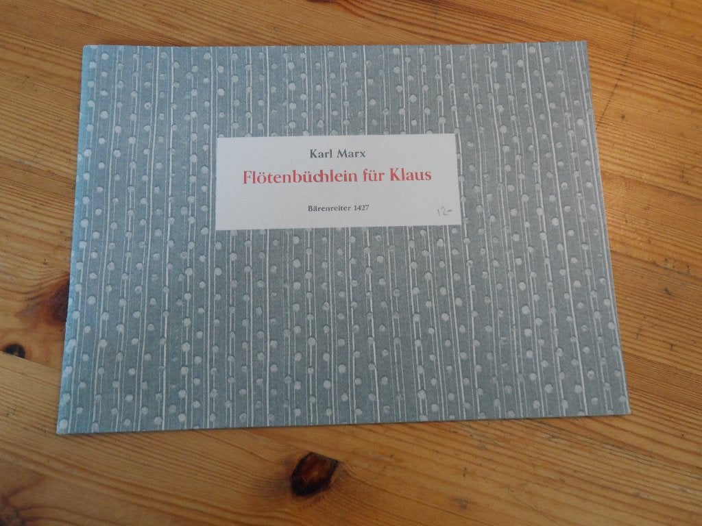 Karl mars - flotenbuchlein fur klaus, Muziek en Instrumenten, Bladmuziek, Gebruikt, Blokfluit, Ophalen of Verzenden, Artiest of Componist