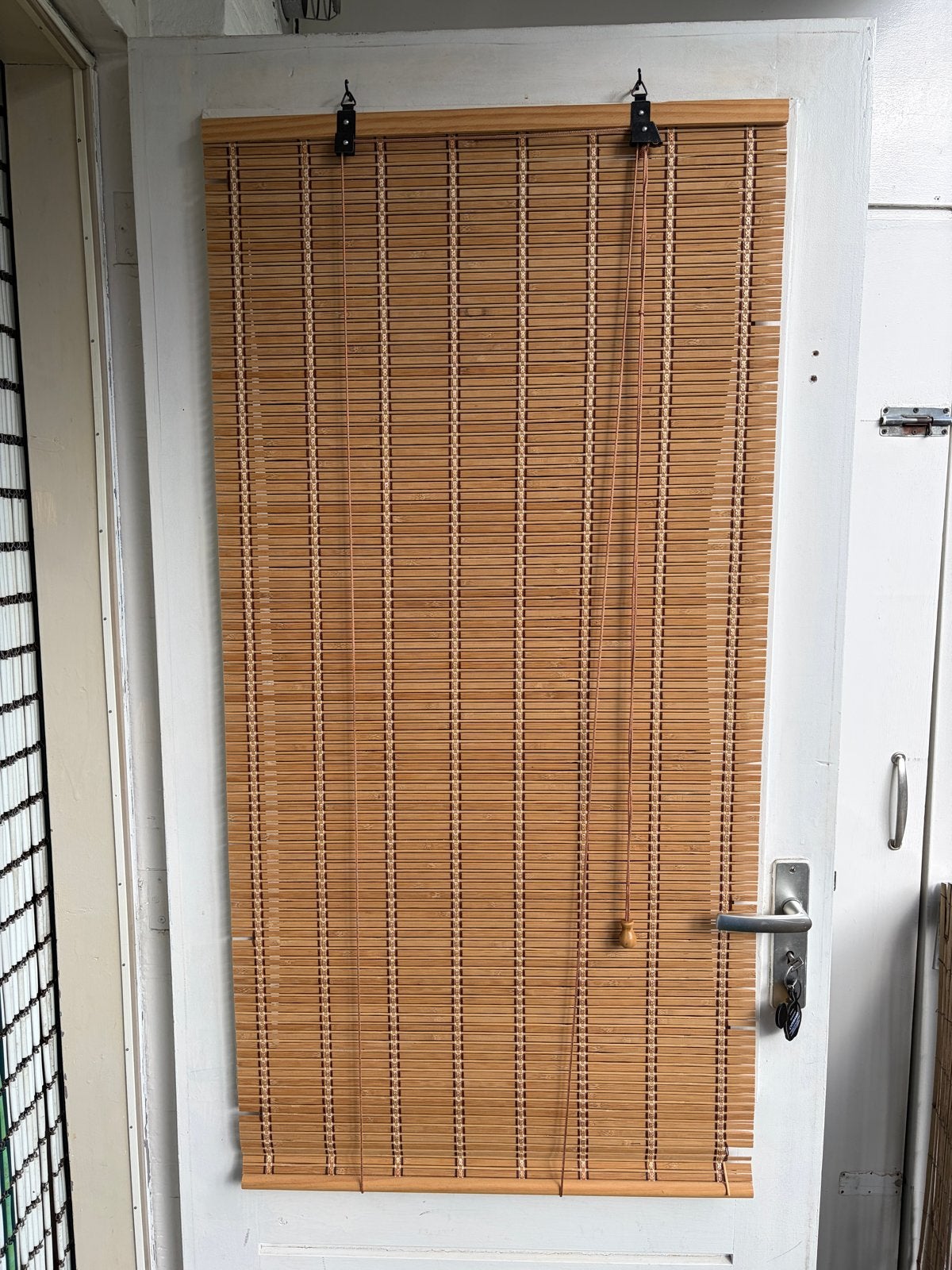 Bamboe rolgordijn - Natuurlijke raambekleding h120xb60cm, Huis en Inrichting, Stoffering | Gordijnen en Lamellen, Gebruikt, Overige merken