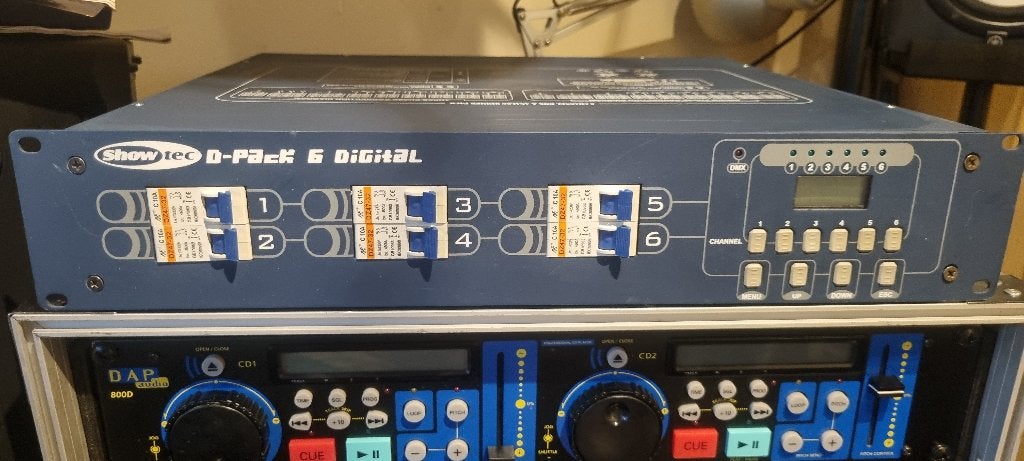 Showtec defecte 6-kanaal DMX digitale dimmer pack, Ophalen, Gebruikt, Licht, Geluidgestuurd