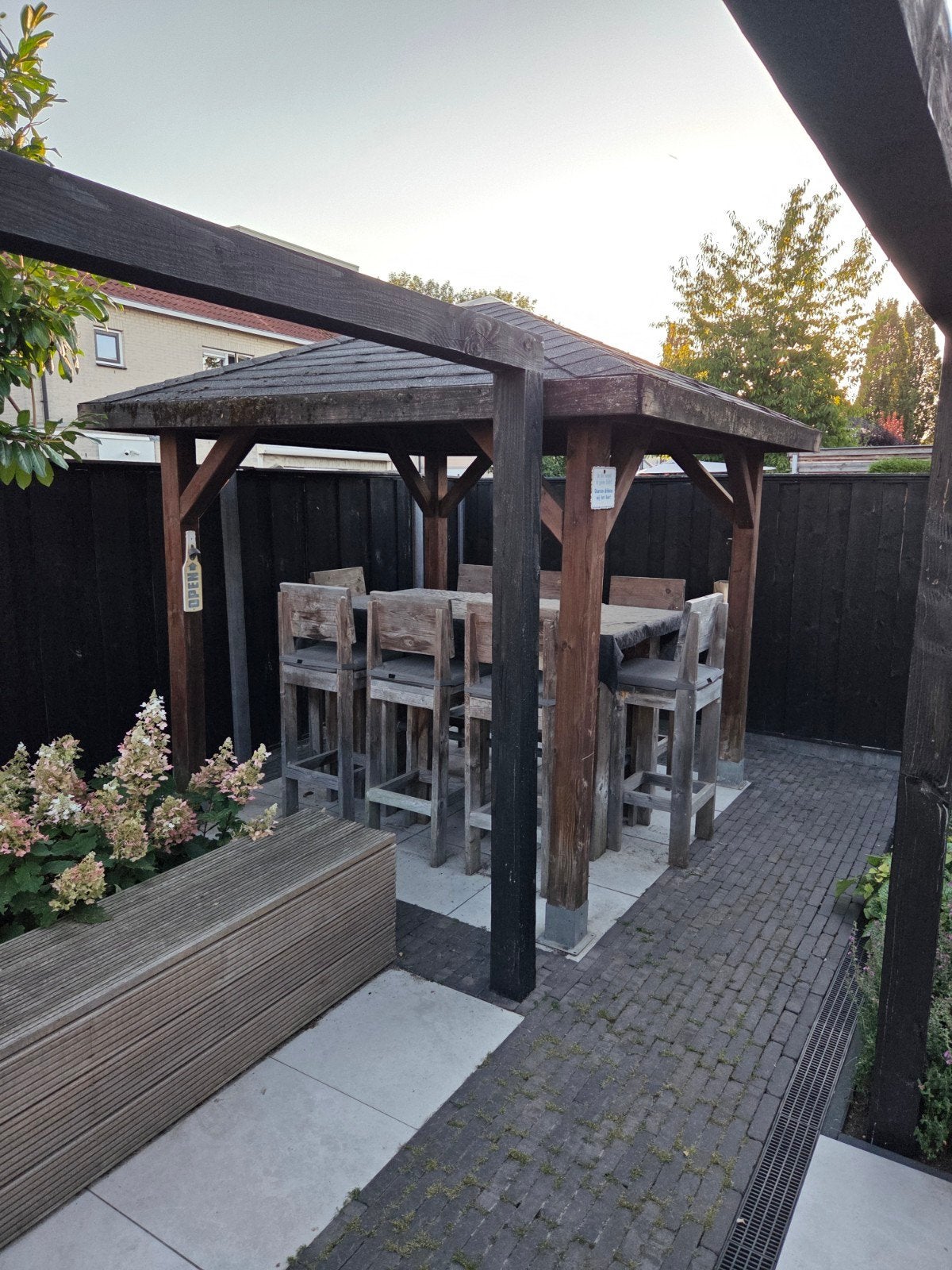 Overkapping / prieel / tuinpaviljoen  t.e.a.b., Tuin en Terras, Ophalen of Verzenden, Gebruikt, Tuinpaviljoen