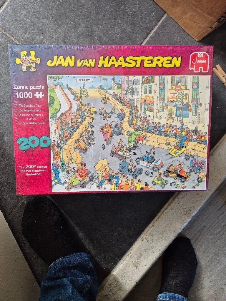 puzzel jan van haasteren zeepkistenrace, Ophalen of Verzenden, 500 t/m 1500 stukjes, Nieuw, Legpuzzel