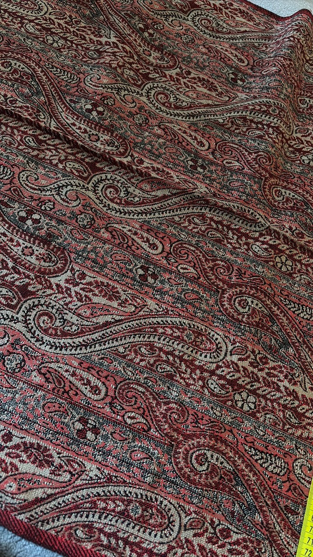 Luxe XXL Pashmina Stola Paisley Rood India | 200x80cm, Ophalen of Verzenden, Nieuw, Maat 46/48 (XL) of groter, Sjaal