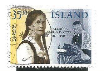 IJsland Mi. 844 - Halldóra Bjarnadóttir, Ophalen of Verzenden, IJsland, Gestempeld