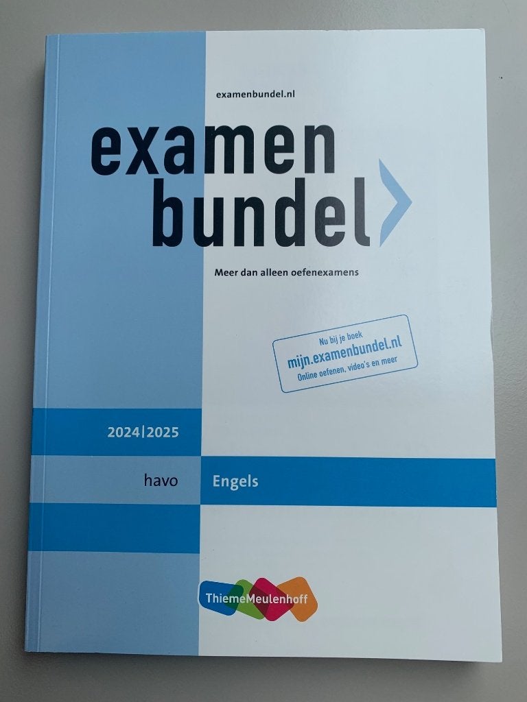 Examenbundel Engels | Havo | 2024/2025, Boeken, Ophalen, Zo goed als nieuw, HAVO, Engels