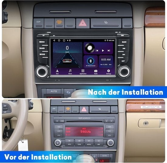 Autoradio voor Audi A4 S4 RS4 – Autoradio Auto Stereo, Corvance B.V., Verzenden, Nieuw, Corvancebol@gmail.com