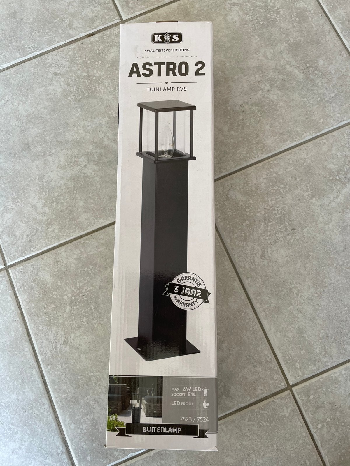Astro 2 tuinlampen nieuw! 3 stuks, modern, Minder dan 50 watt, Wandlamp, Ophalen of Verzenden, Rvs