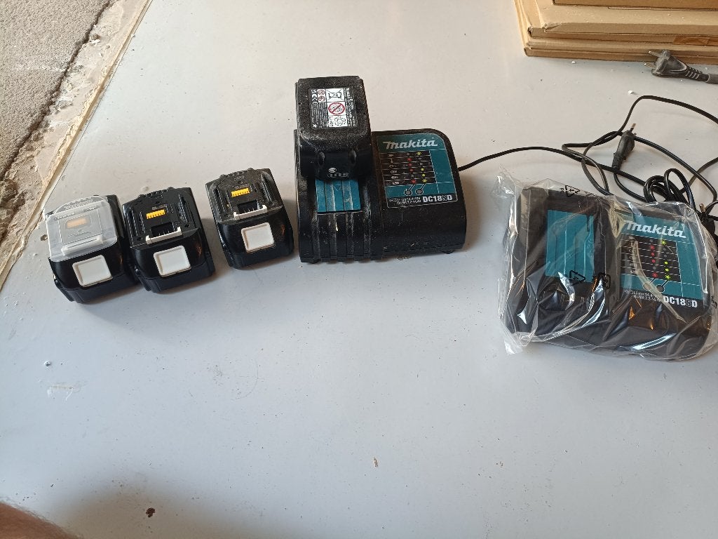 Complete Makita 18V set te koop., Doe-het-zelf en Verbouw, Ophalen, Zo goed als nieuw, Boor- en Schroefmachine