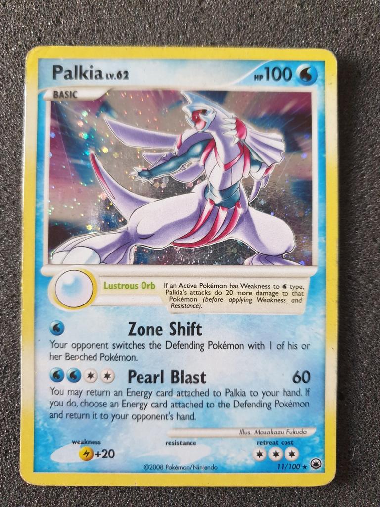 Pokémon kaart Palkia Lv.62 holo #11 Majestic Dawn, Hobby en Vrije tijd, Verzamelkaartspellen | Pokémon, Ophalen of Verzenden, Gebruikt