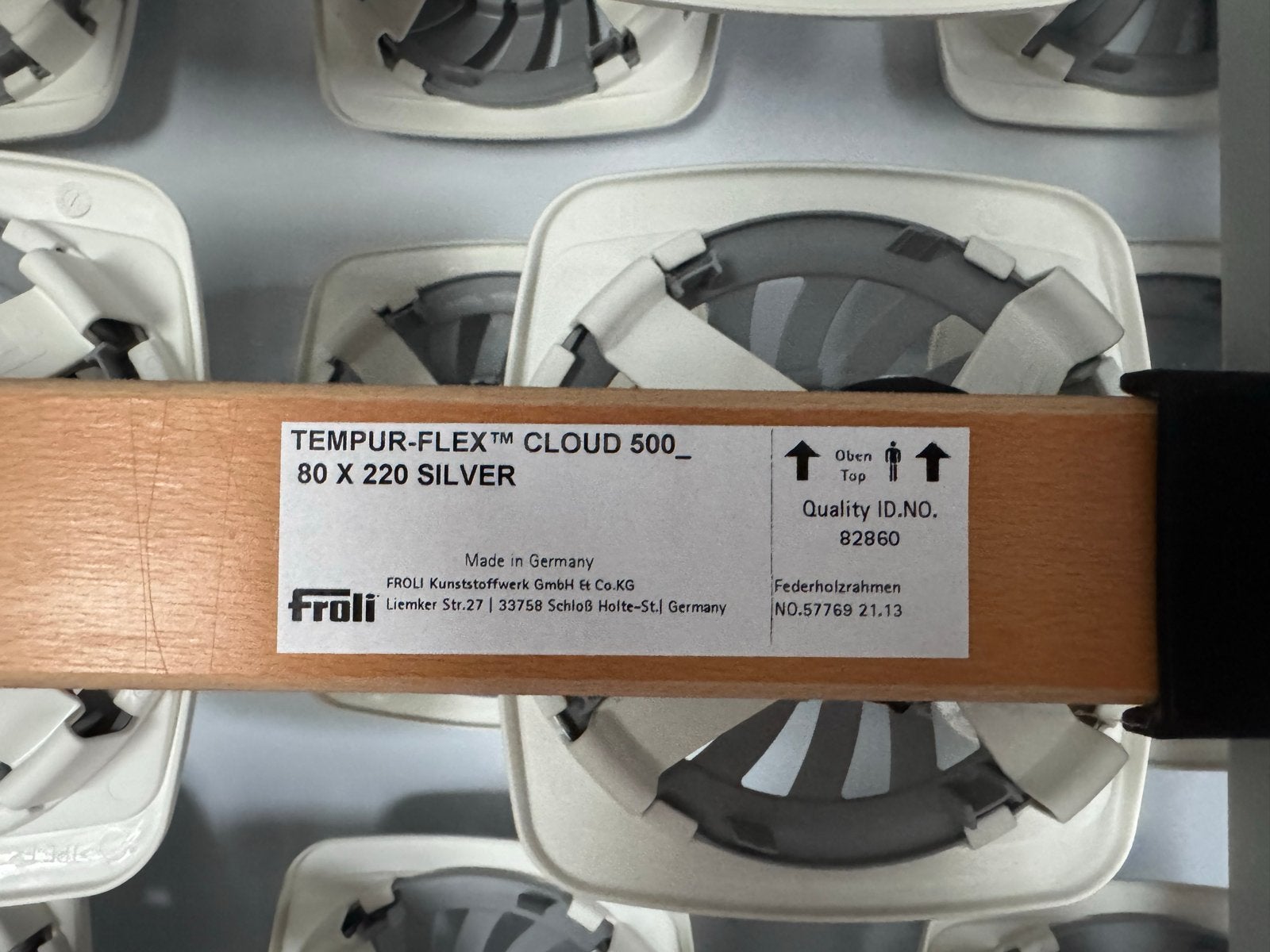 2 Tempur-Flex Cloud 500 bedbodems 80x220, Ophalen, Overige materialen, Eenpersoons, Zo goed als nieuw