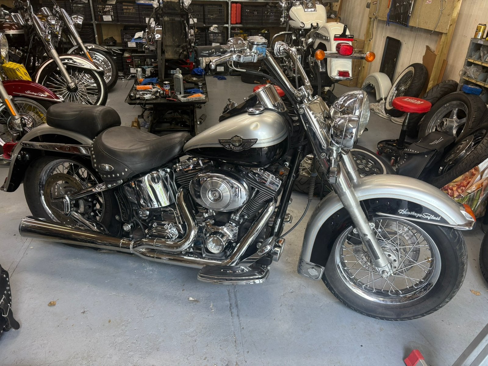 3x Harley-Davidson Softail heritage classic, Occasion, Harley, Bedrijf, 1450 cc