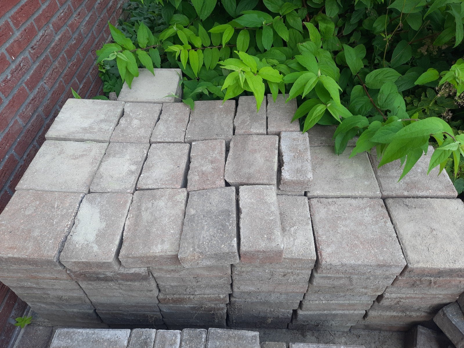 Ca. 12m2 terrasklinkers, Tuin en Terras, Ophalen, Beton, Terrastegels