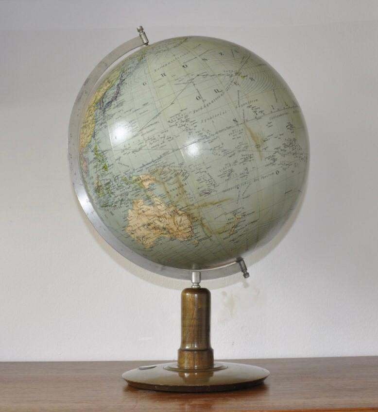 Vintage Columbus globus, Huis en Inrichting, Woonaccessoires | Wereldbollen, Ophalen, Gebruikt, Overige typen, Educatief