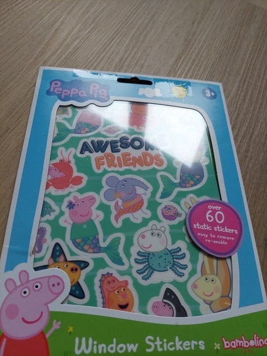 Peppa Pig Raamstickers - Meer dan 60 statische stickers, Ophalen of Verzenden