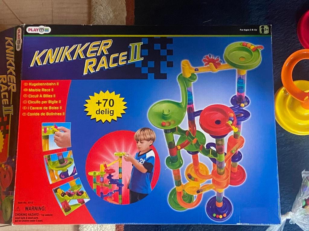 Knikker Race II knikkerbaan - Meer dan 70 onderdelen, Ophalen of Verzenden, Zo goed als nieuw, Jongen of Meisje