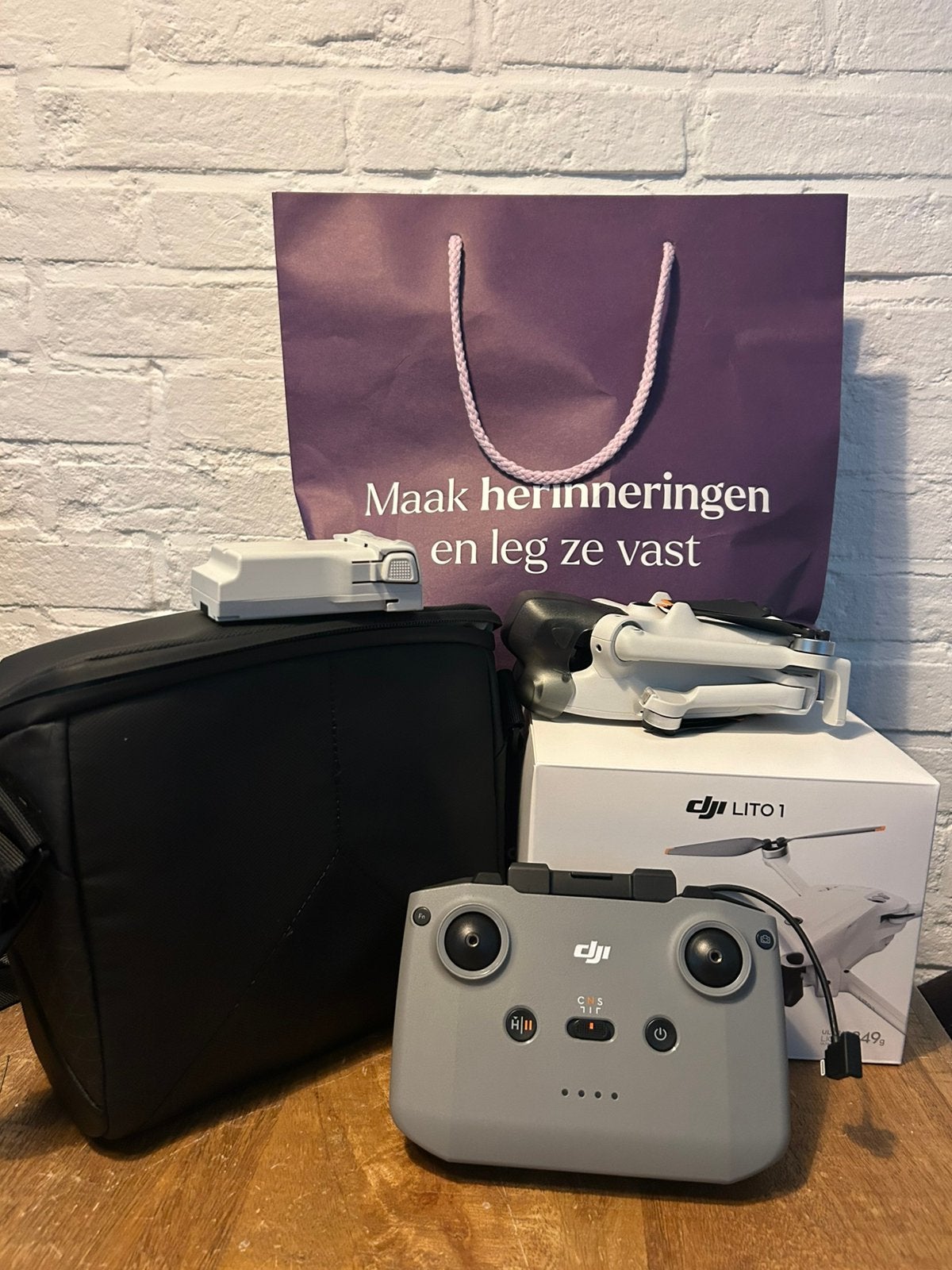 DJI Lito 1 drone + opbergtas + extra accu, Ophalen of Verzenden, Zo goed als nieuw, DJI, 1 tot 5 kilometer