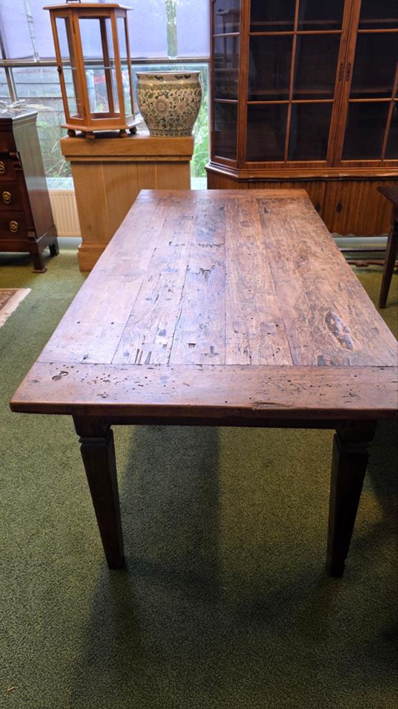 Antieke Franse Boerentafel met Geleefd Uiterlijk, Antiek en Kunst, Ophalen