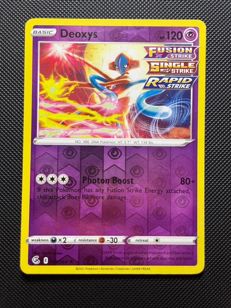 Deoxys 120/264 Rare Reverse Holo Fusion Strike, Ophalen of Verzenden, Zo goed als nieuw