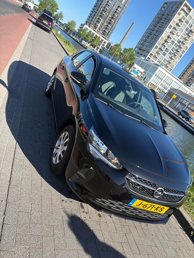 Opel Corsa 1.2 Start/stop 75pk 2020 Zwart, Auto's, Voorwielaandrijving, Stof, 1199 cc, Zwart