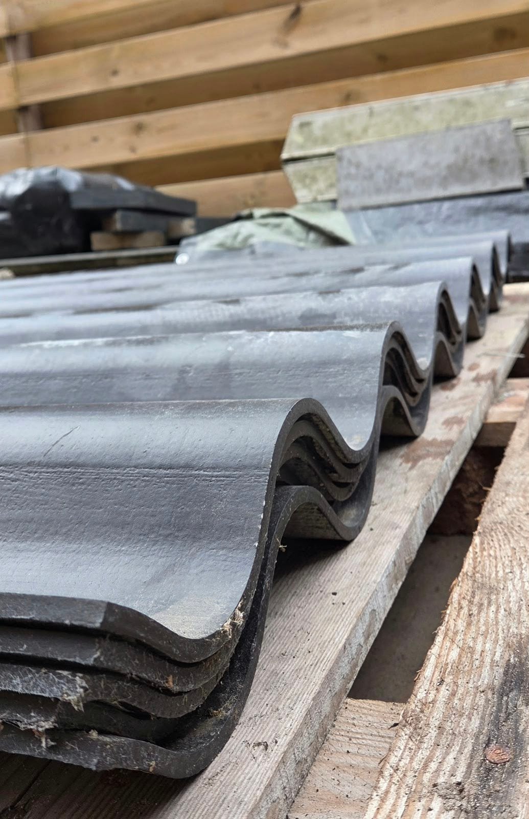 Dakplaten 5 stuks, Doe-het-zelf en Verbouw, Zo goed als nieuw, 15 m² of meer, Metaal, Ophalen