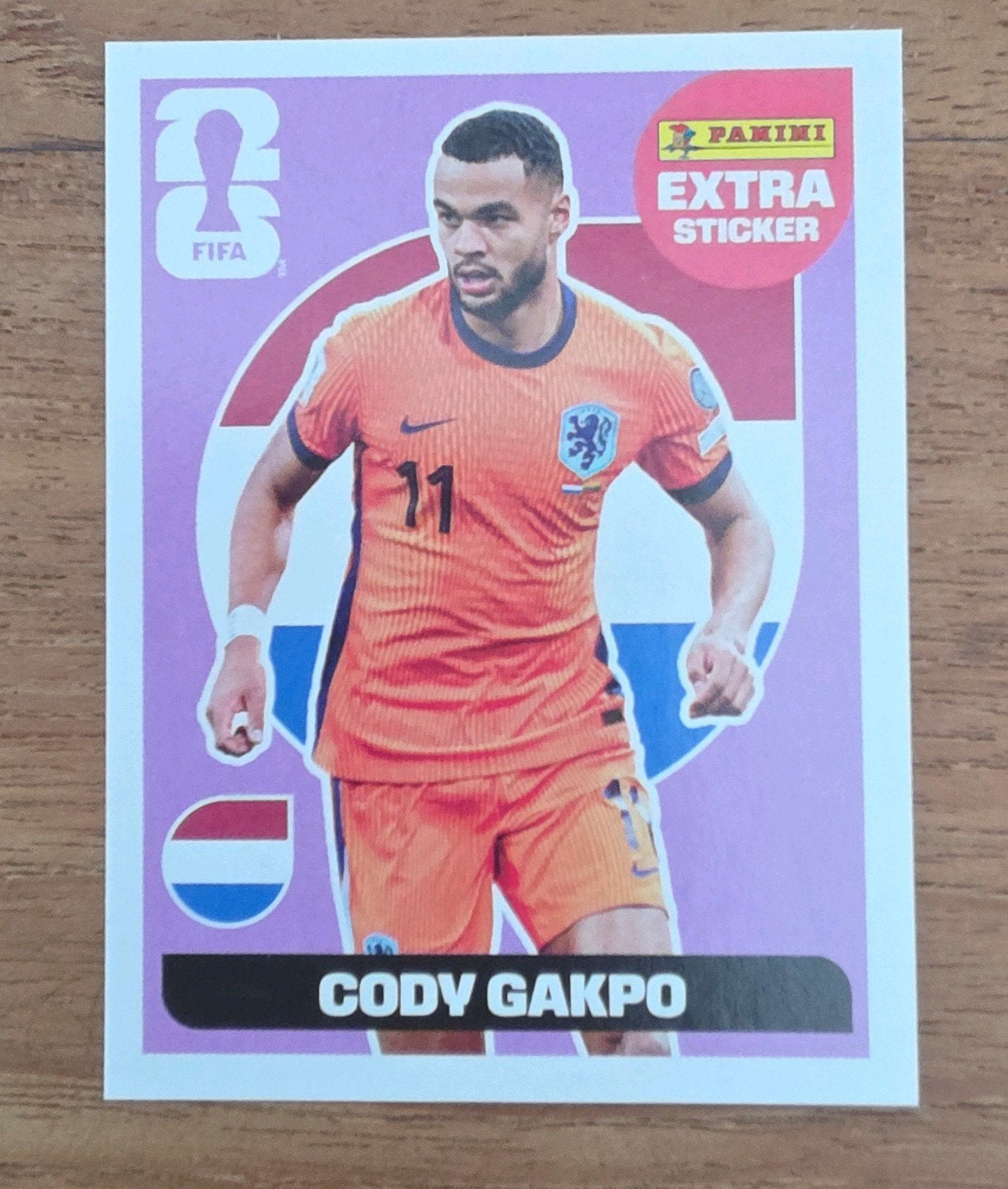 Panini WK 2026 Gakpo extra sticker, Ophalen of Verzenden, Zo goed als nieuw, Sticker