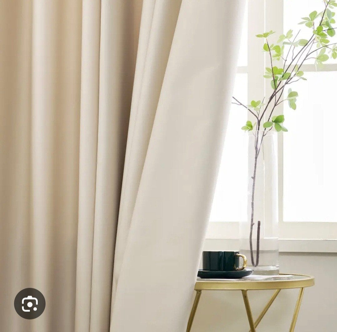 offwhite  gordijnen / nieuw 4.50 m breed, Ophalen, Nieuw, Isolerend