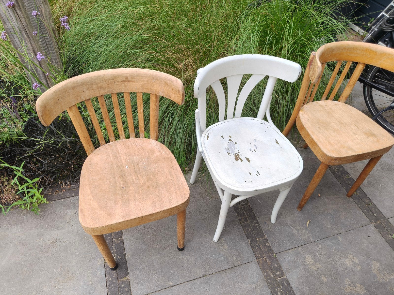 houten stoeltjes gratis af te halen, Ophalen, Gebruikt, Hout