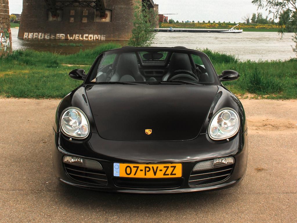 Porsche Boxster S 3.2 (987) | Sport Chrono | PASM | Bose |, Auto's, Achterwielaandrijving, Zwart, Cabriolet, Zwart