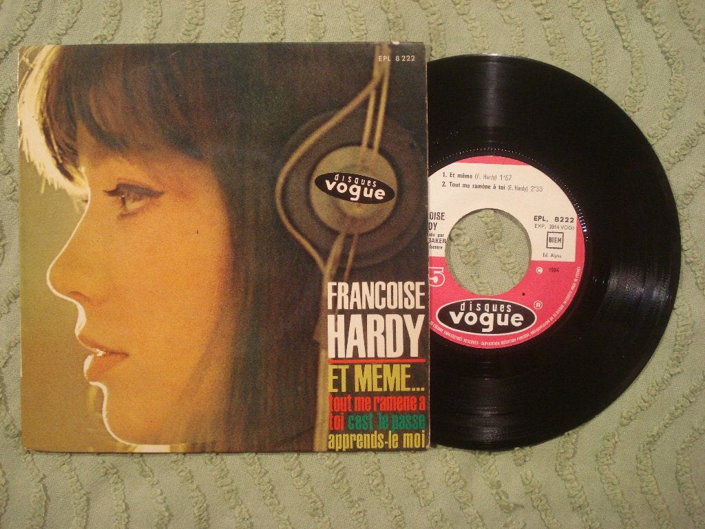 Françoise Hardy 7" Vinyl EP: ‘Et meme’ (Frankrijk), 7 inch, Ophalen of Verzenden, Zo goed als nieuw, EP